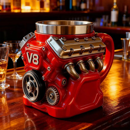 Kubek z motywem silnika V8 – idealny prezent dla każdego mężczyzny