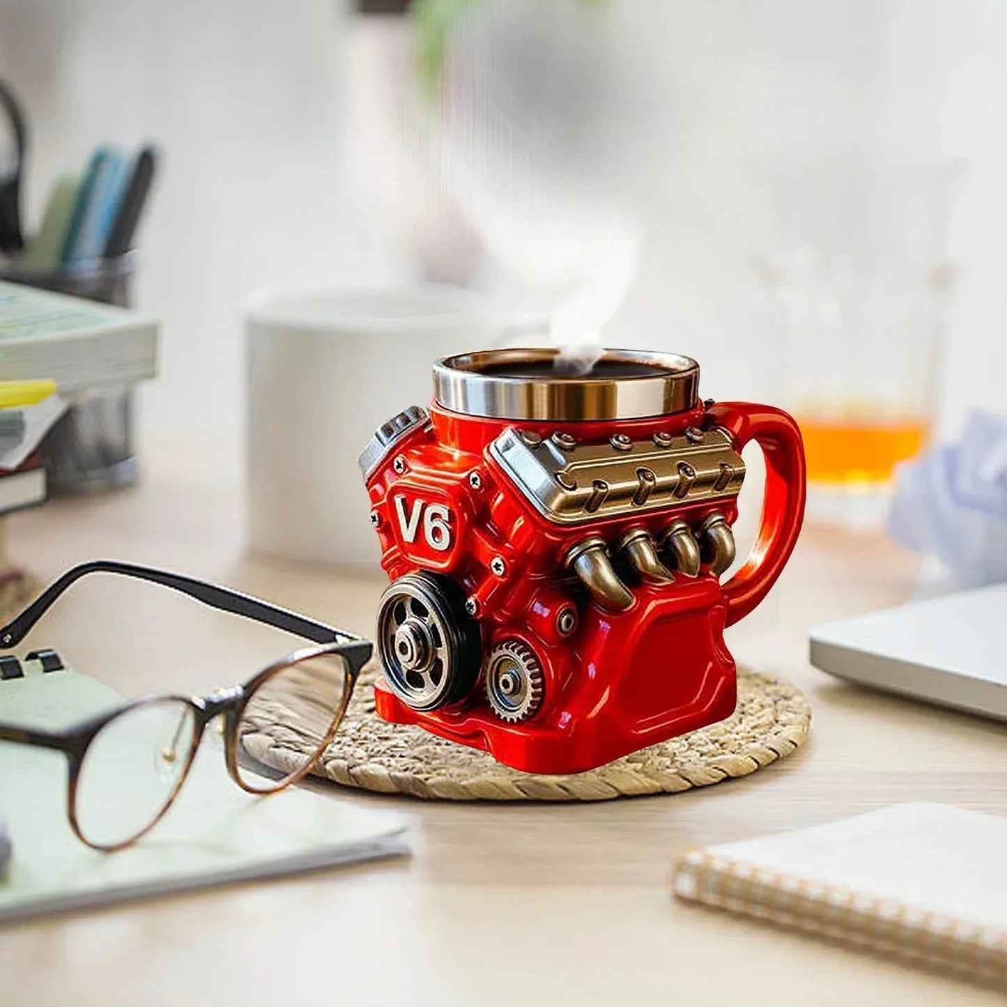 Kubek z motywem silnika V8 – idealny prezent dla każdego mężczyzny