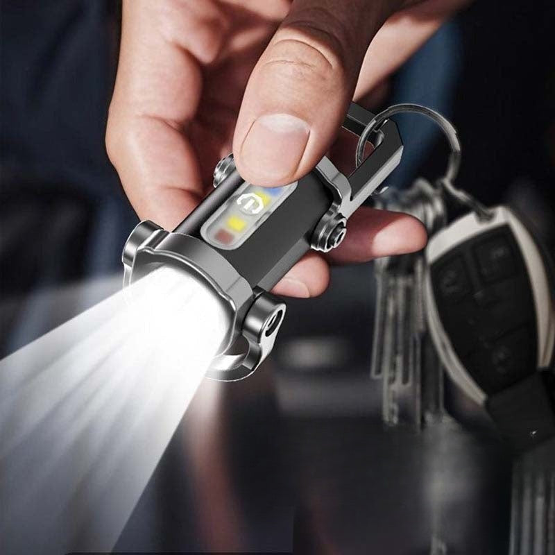 Ładowarka mini-latarka o mocnym świetle z brelokiem