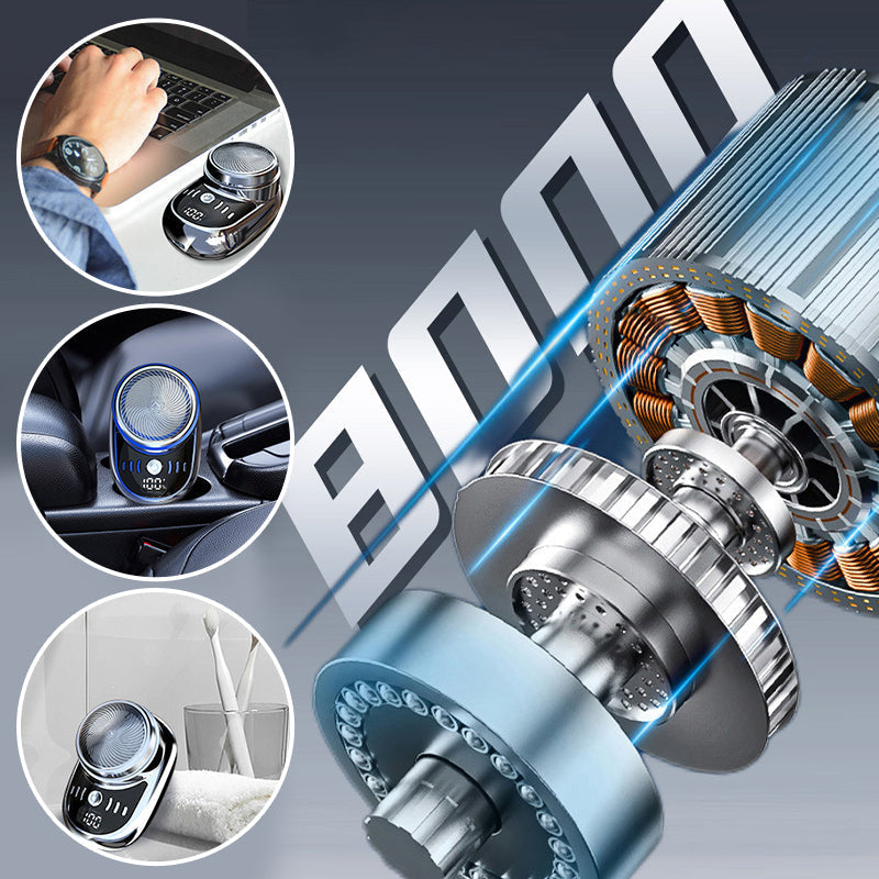 Mini przenośna golarka elektryczna – Precyzyjne golenie na sucho i na mokro